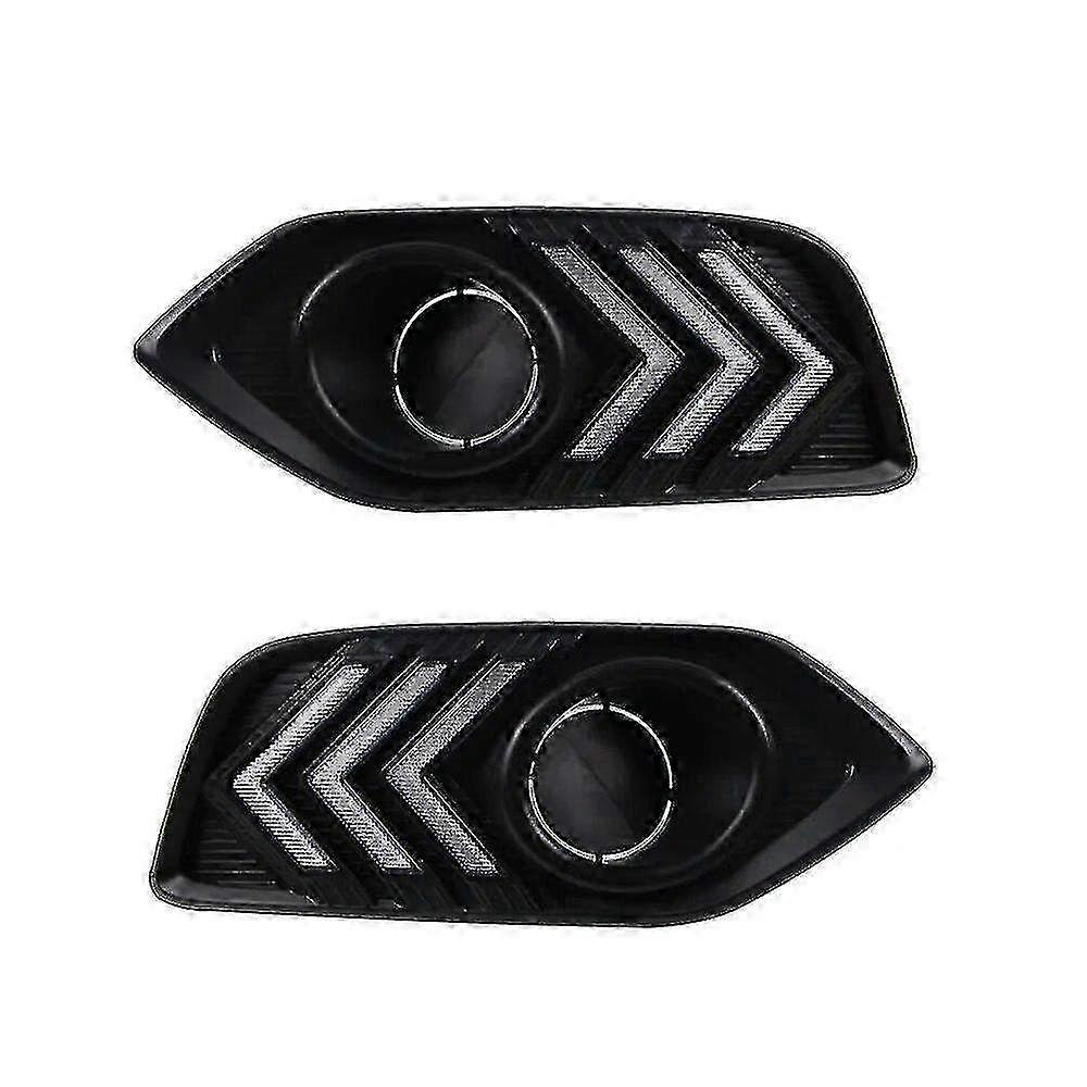 1pair Car Led Daytime Running Lights Drl Fog Lamp Cover With Turn Signal For Honda Hrv Hr-v 2018 2019 2020 2021