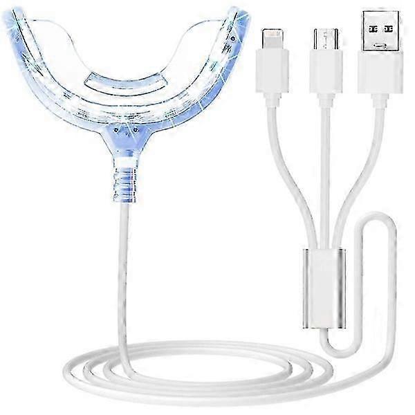 Teeth Whitening Accelerator Light with 16x More Powerful Blue LED Light and Mouth Tray