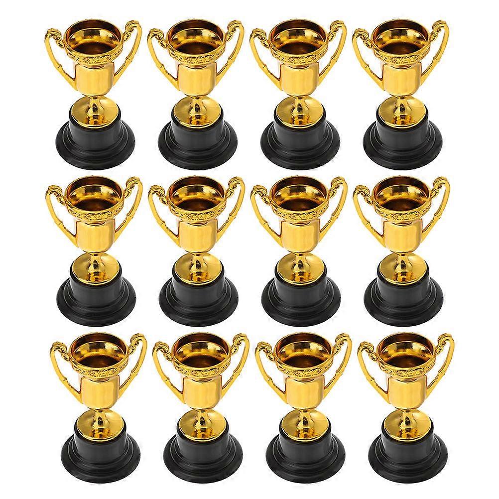 12pcs Trophy Cups for Celebration Awards – Durable Design with Smooth Surface, Perfect for School Events, Parties and Competitions