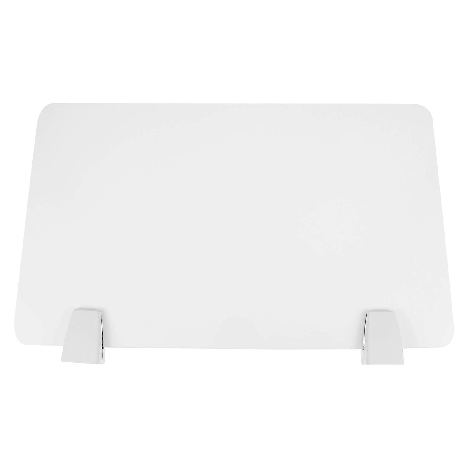 White Office Desktop Baffle Desk Divider for Office Use Made of Plastic Easy to Install 1pc