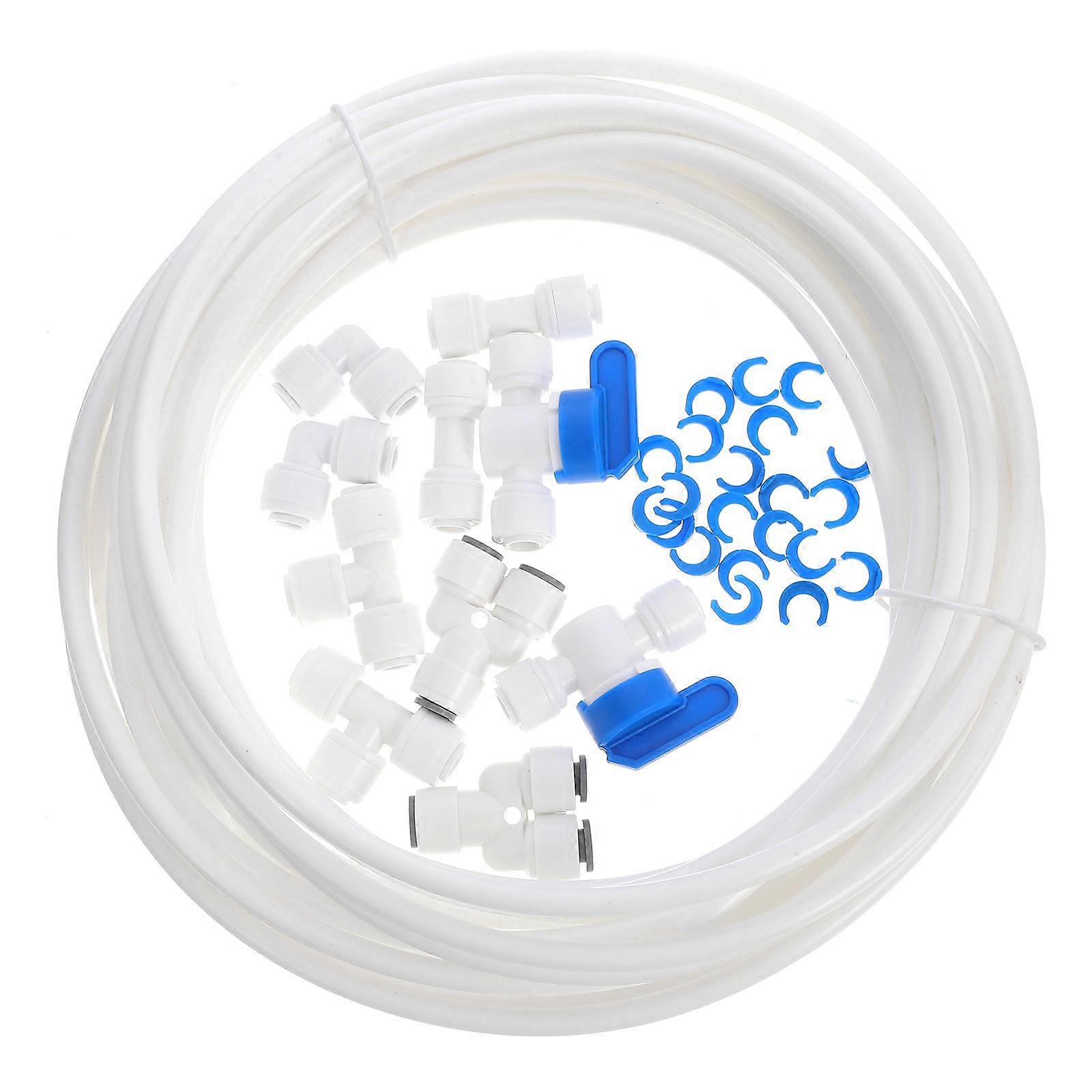 Garden Hose Connector with Quick Connect Design for Tight LeakFree Connections White POM ABS 1/4 Inch
