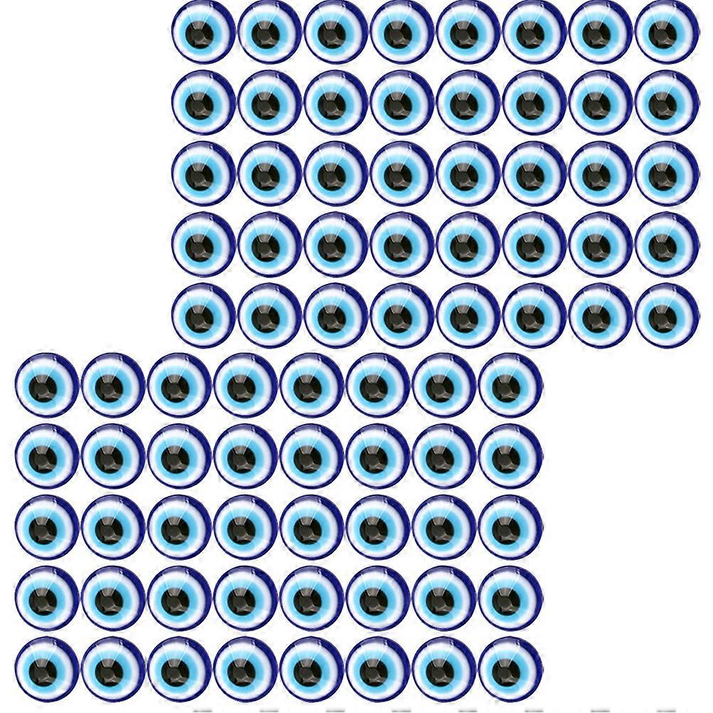 Evil Eye Bead Resin Flat Back Charm for DIY Use 200Pcs Multi Color Beads