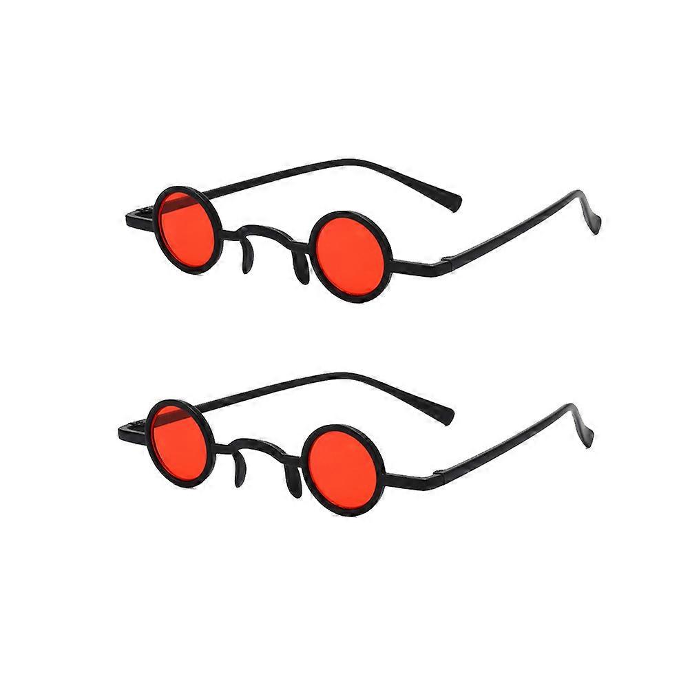 Retro Funny Creative Sunglasses for Men Women Lightweight Black Frame Eyeglass Pattern for Festivals Parties