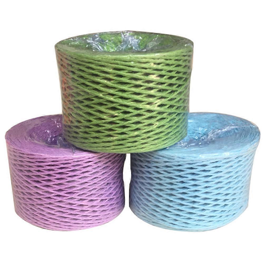 Raffia Paper Ribbon Craft Twine For Packing Stuffing And Holiday Items In 0.08 Inch Width 1Set