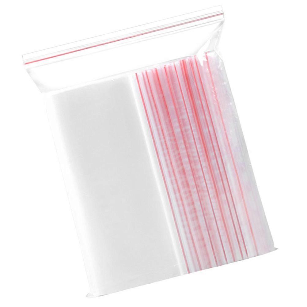 Clear Press Sealing Bags for Storage Use Made of PE Material 100 Pieces