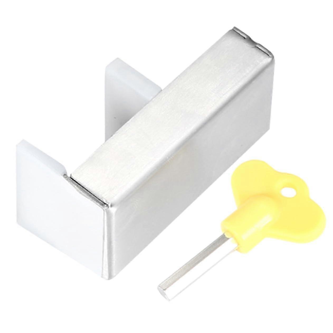Sliding Door Lock Set for Child Safety Window Lock, Durable Metal, Reusable, Compatible with Sliding Doors and Windows