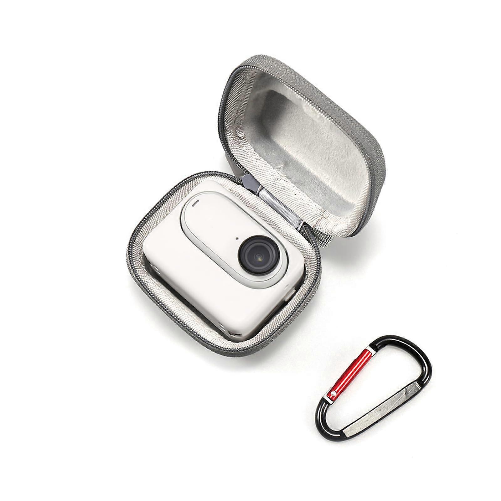Carrying Case for Insta360 Go 3S/Go 3, Gray Eva Bag, Mini Protective Storage Case for Sports Action Camera