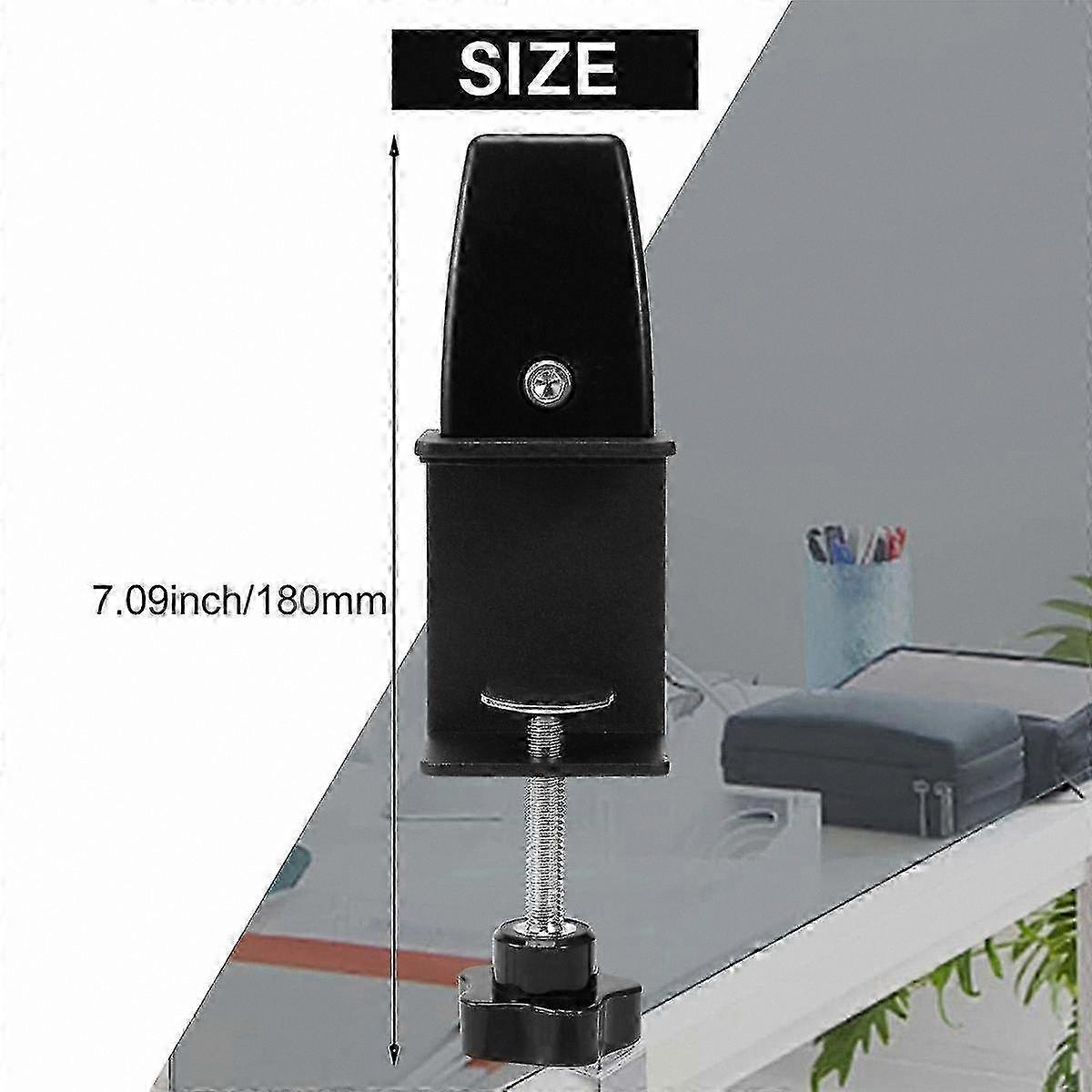 2-Pack Desk Divider Clamp with Privacy Screen Holder for Office Partition Solutions