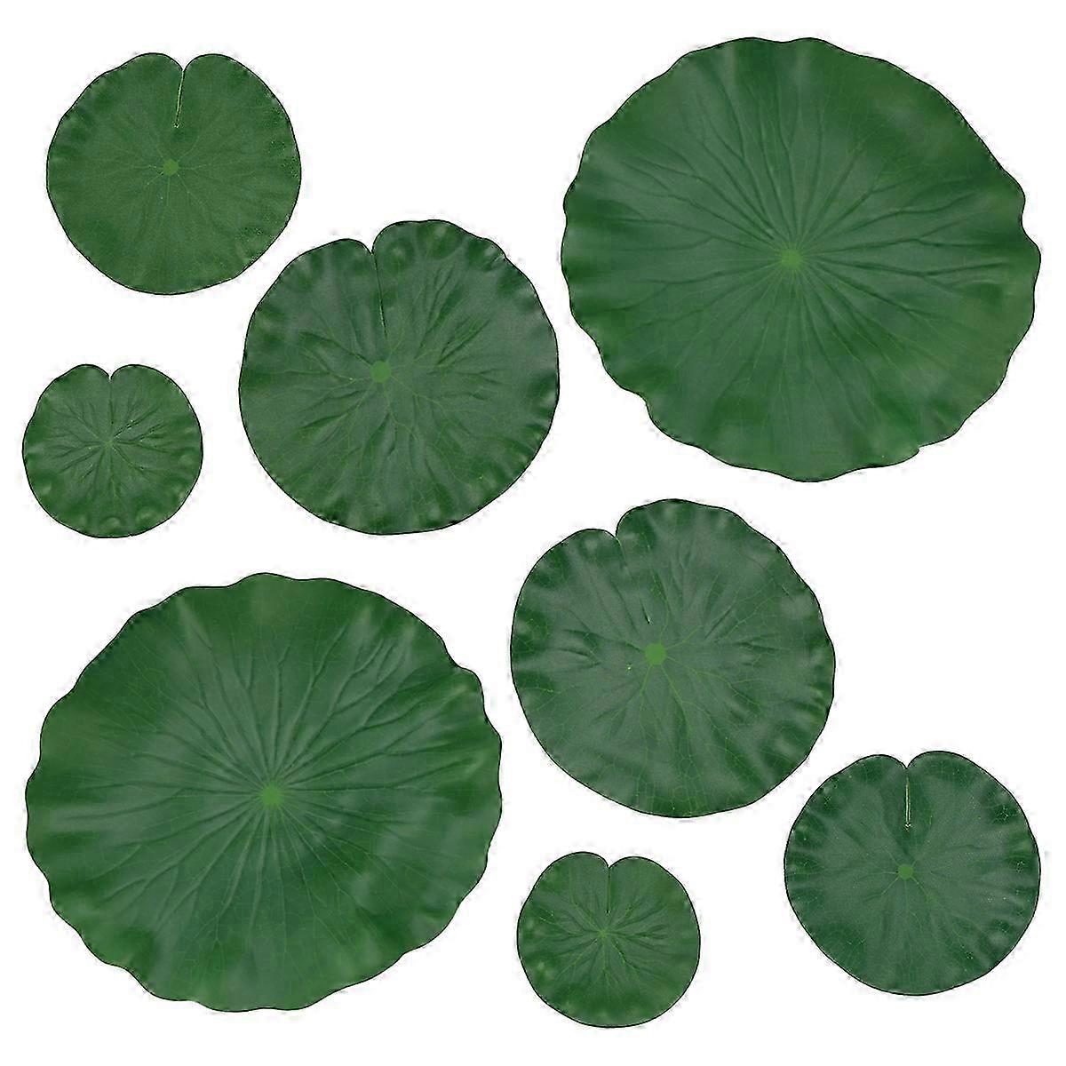 Artificial Floating Foam Lotus Leaf Decor for Ponds, Aquariums & Stages - Realistic Lotus Foliage Green