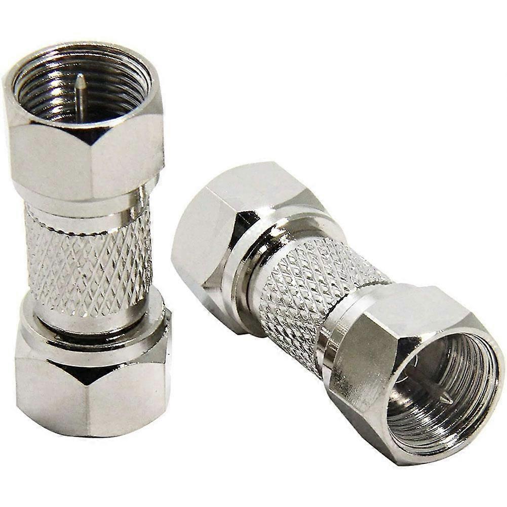 Dual F Connector Adapter Bidirectional Signal Transmission for Digital TV Set Top Box Stable F F Adapter F to J Jumper