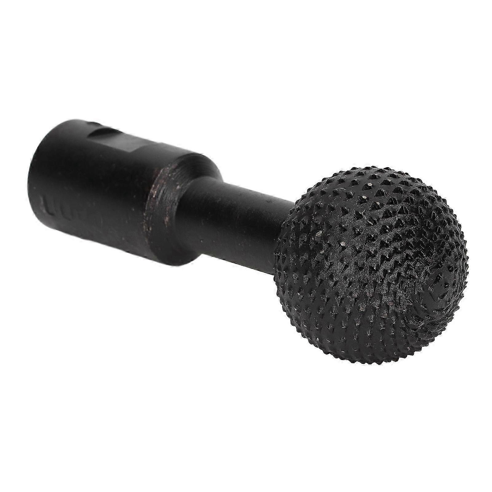 14mm Spherical File Ball Head Grinding File Rotary Burr for Woodworking Carving Polishing Black
