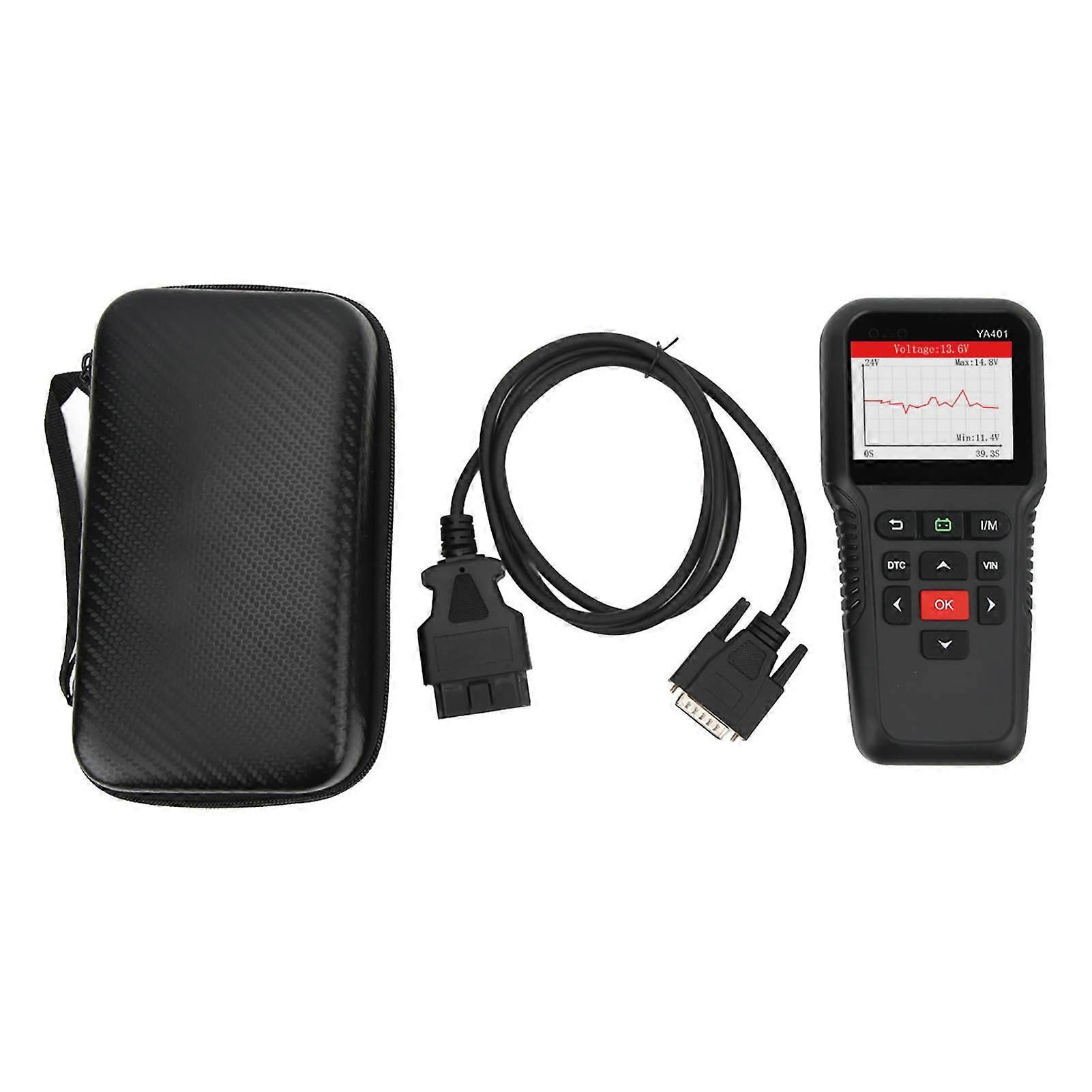 Car Diagnostic Scanner YA 401 OBD2 Reader with Colorful TFT Display for Engine Fault Codes