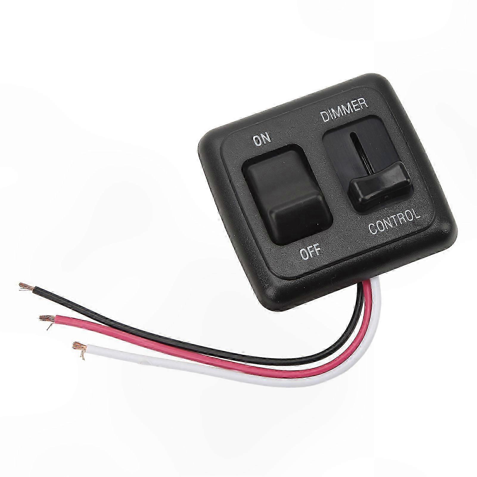 Dimmer Switch for LED Halogen Incandescent Lighting 12V DC Toggle Control Compatible with RV Car Truck Strip Applications