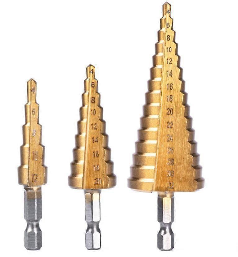 03271 Step Drill Steel For Metalworking Model 03271 Steel Step Drill Bit Multi-Size Drill Bit Aluminum