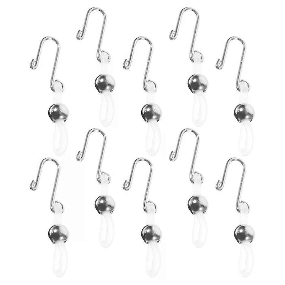 Zipper Pull Replacement Pullers, 10 Pcs Anti-slip Metal Locking Pulls for Pants Zipper