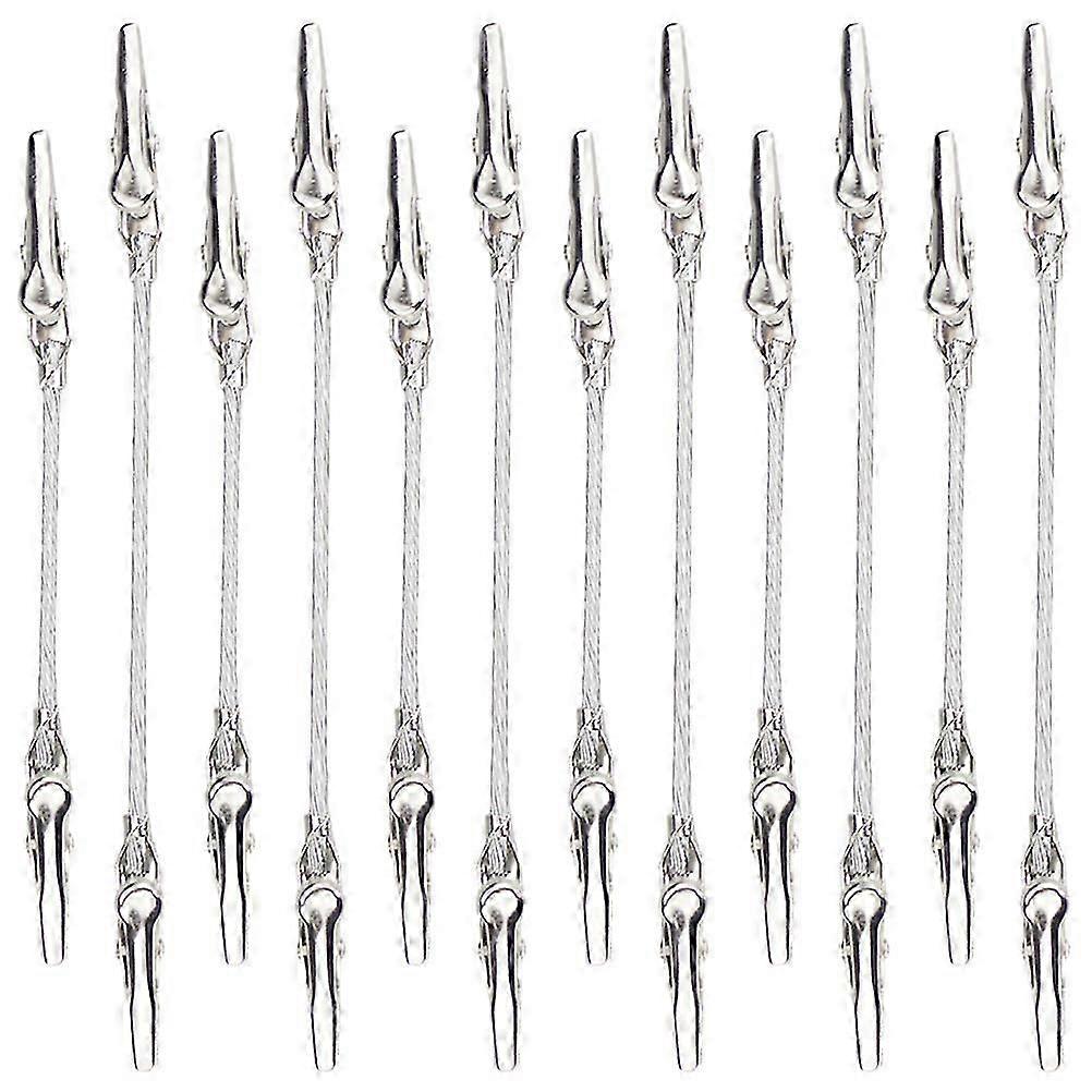 12 قطعة مزدوجة النهايات التمساح كليب حاملي ملاحظة لتنظيم مكتب وثائق الصور