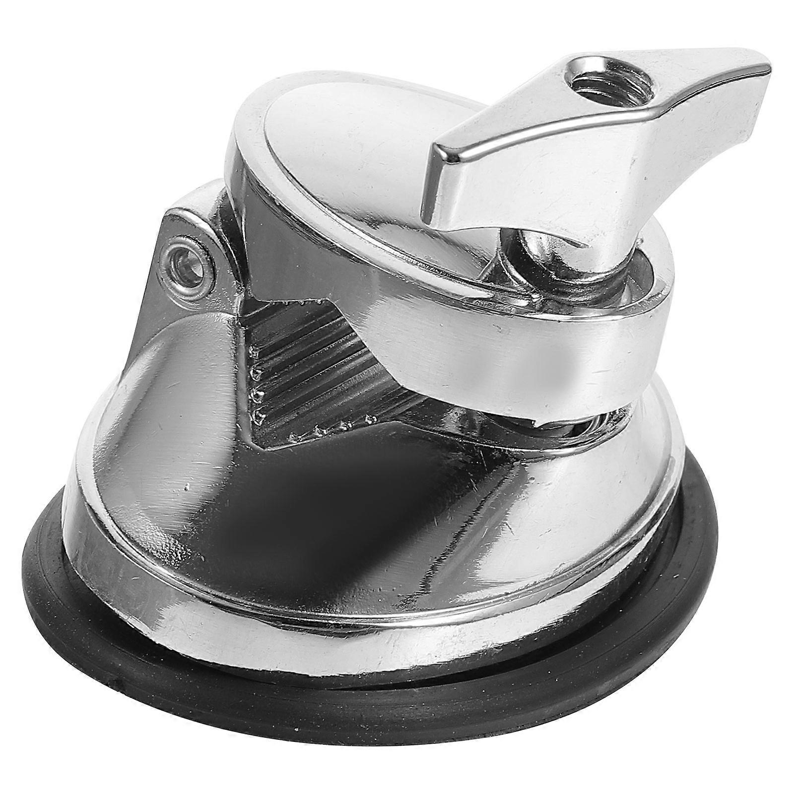 Drum Saddle Regulator Mount Holder Universal Drum Leg Base Replacement Bracket for Tom & Snare Hardware Rack Silver Plated Iron