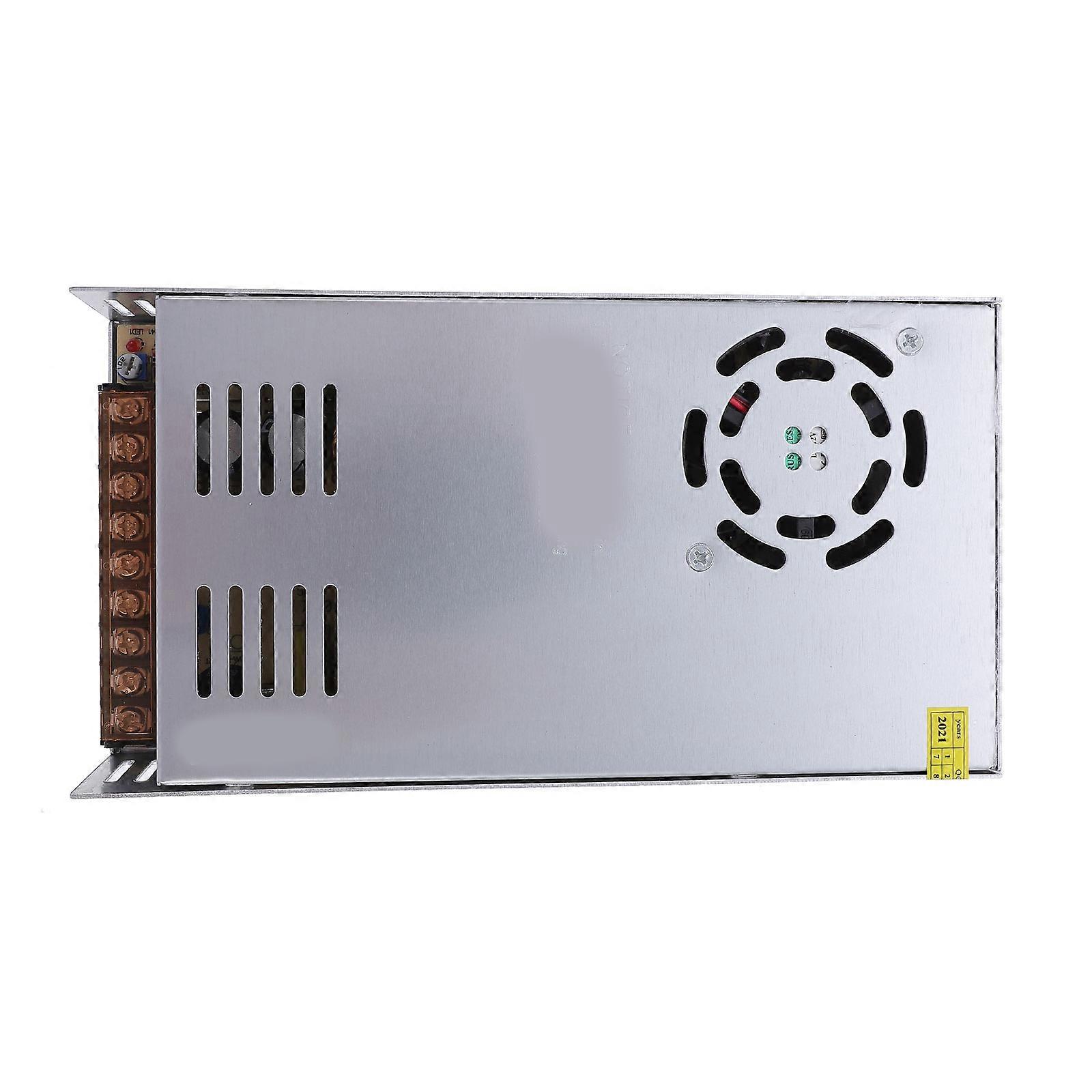 Power Supply Adapter 12V 480W Regulated for Electricians White Iron Free Air Cooling 1Pack
