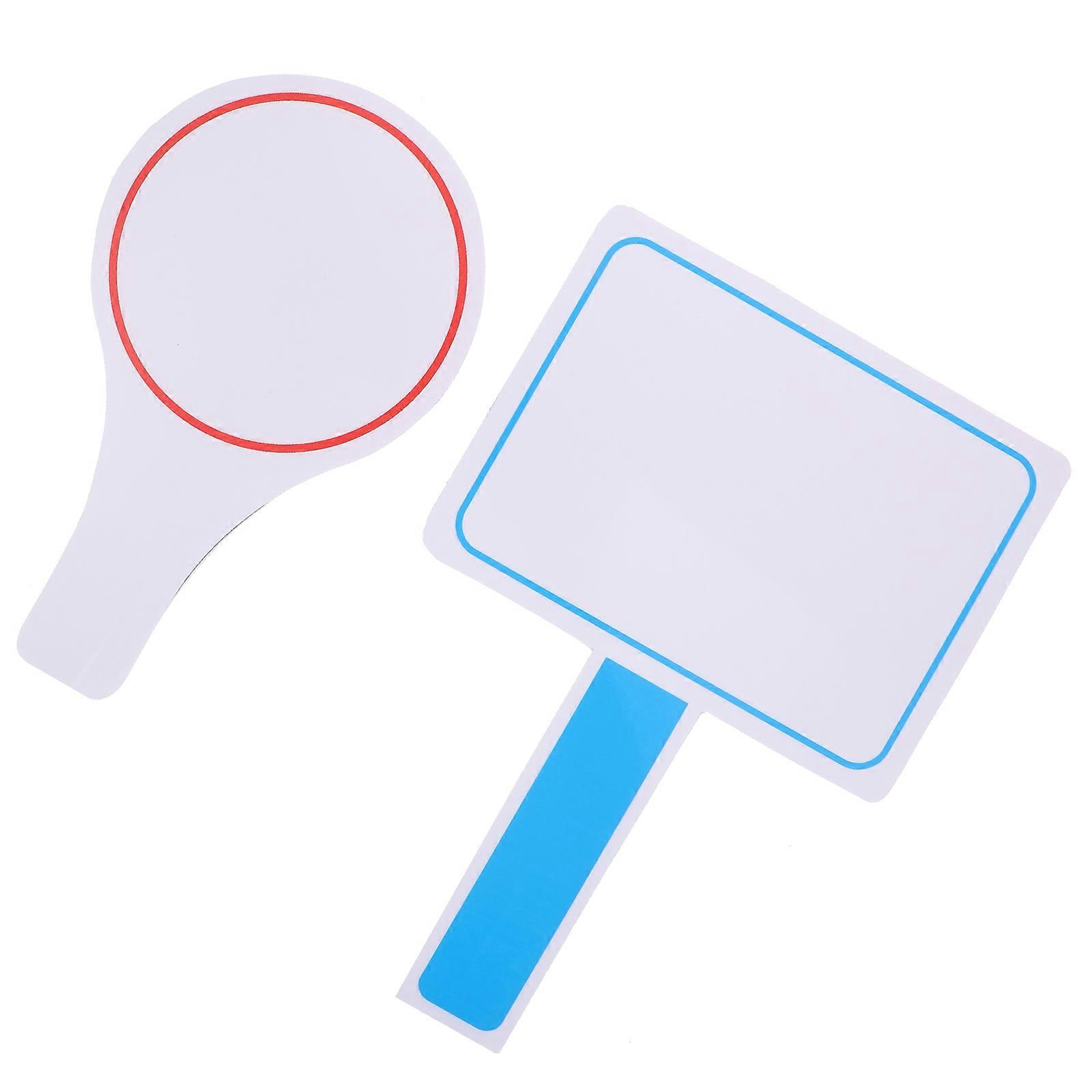 Handheld Dry Erase Boards 2pcs Flexible Whiteboards for Voting, Schools, Offices, and Events