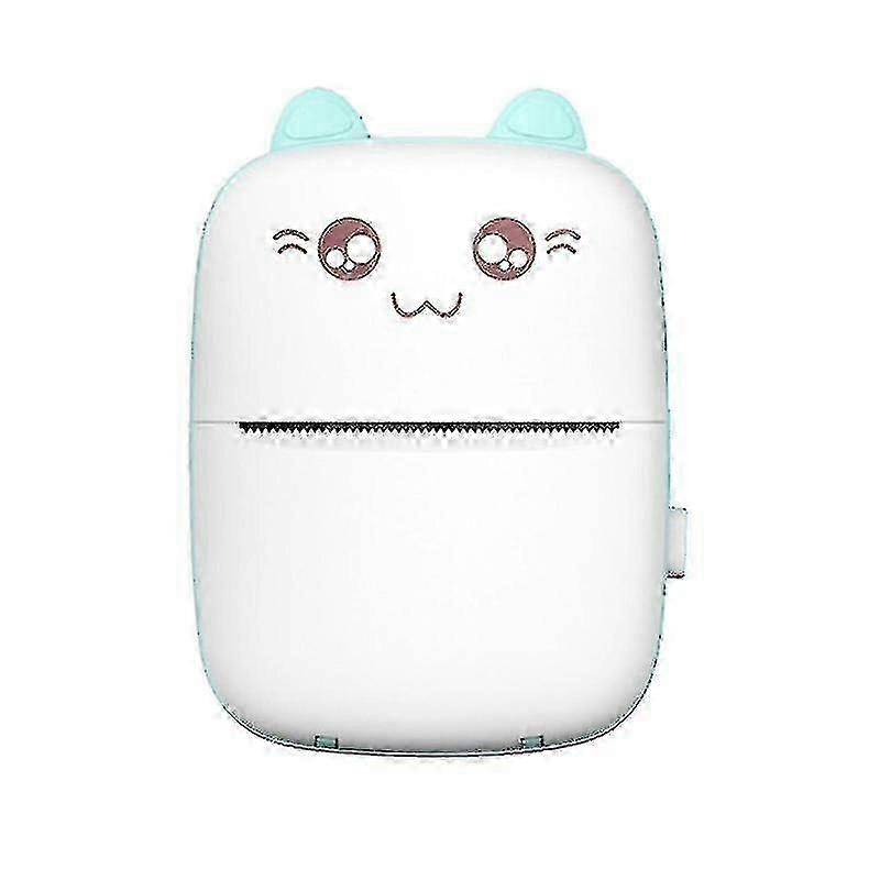 Mini Portable For Mobile Phone Wireless Bluetooth-compatible Thermal Printer Blue