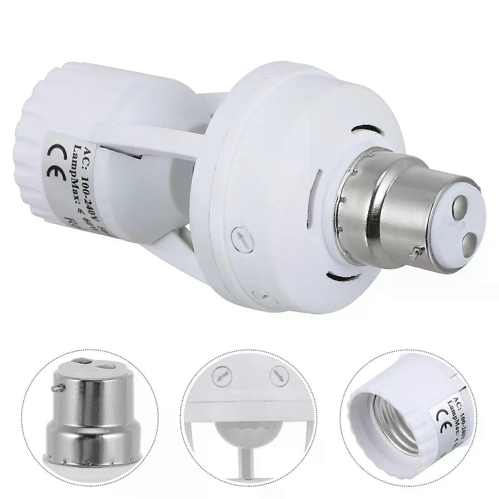1pc Infrared Sensor Lamp Holder To E27 Converter Socket Adapter For Light Dimmable Motion Detecting Lighting Base Easy