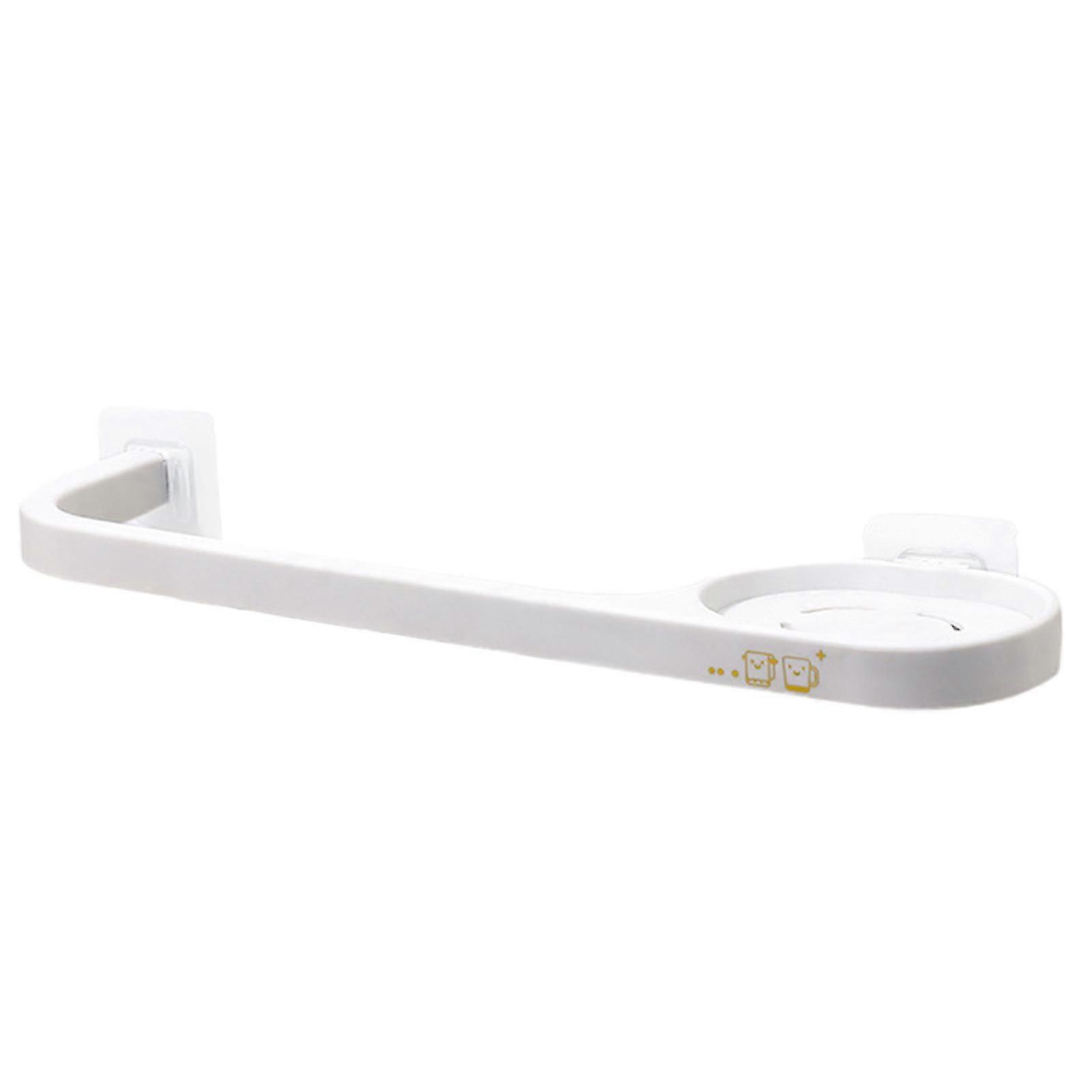 Towel Rack No Drilling With Multifunctional Storage Area