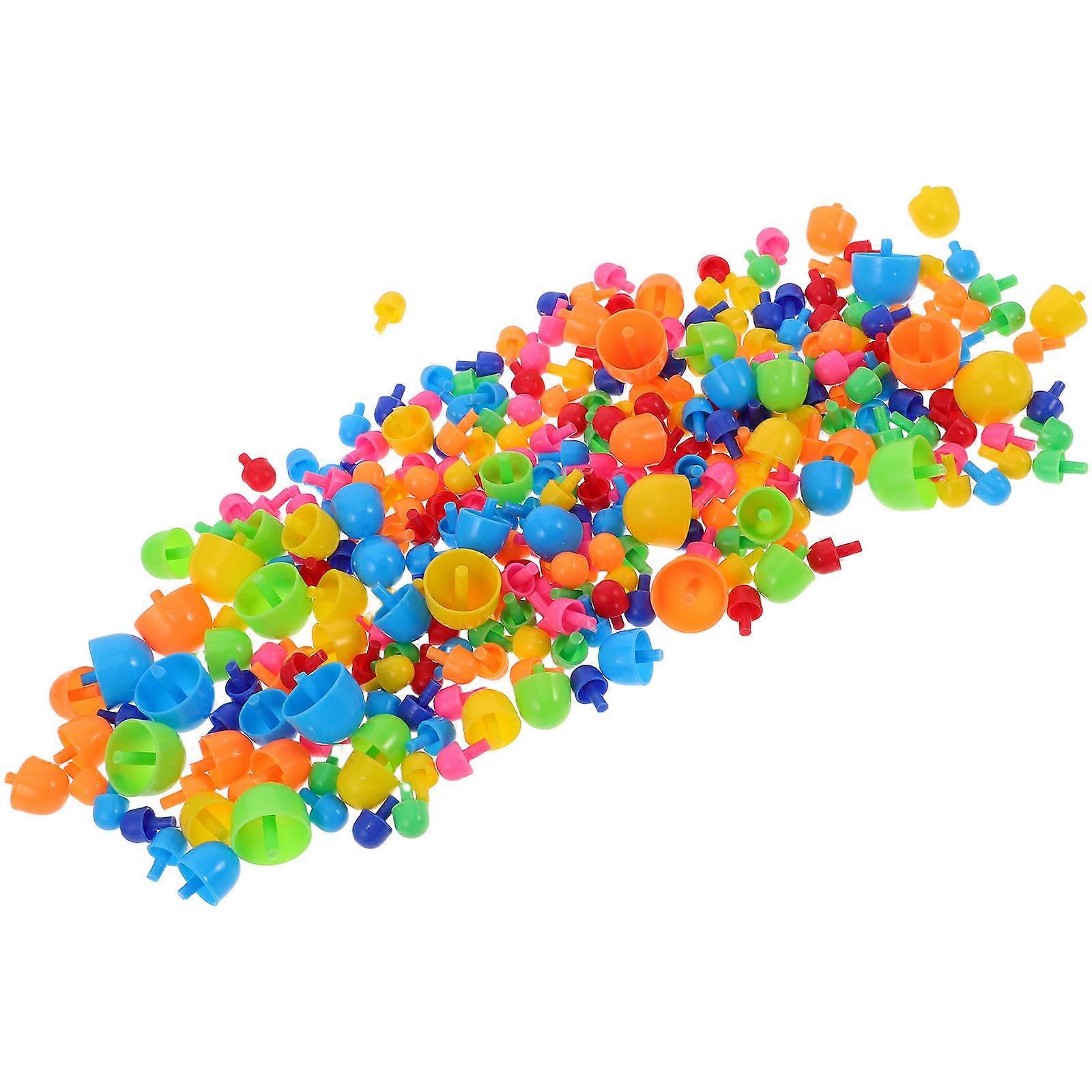Mushroom Nails Educational Building Blocks 592pcs DIY Peg Puzzle for Creative Learning, Fine Motor Skills & Imagination Development for Birthday &