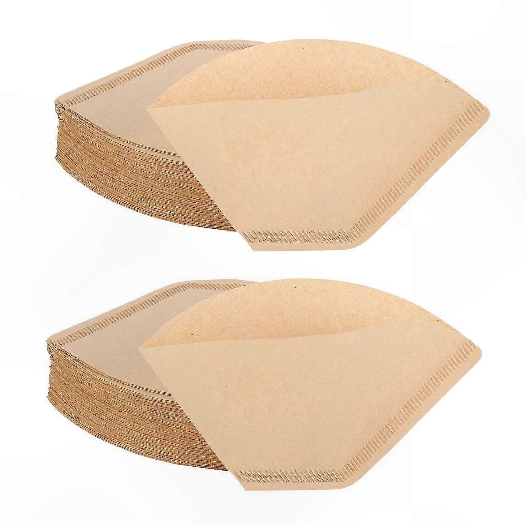 200 Count Eco-Friendly Cone Coffee Filters, Unbleached Paper for 4-6 Cup Pour Over Brewers