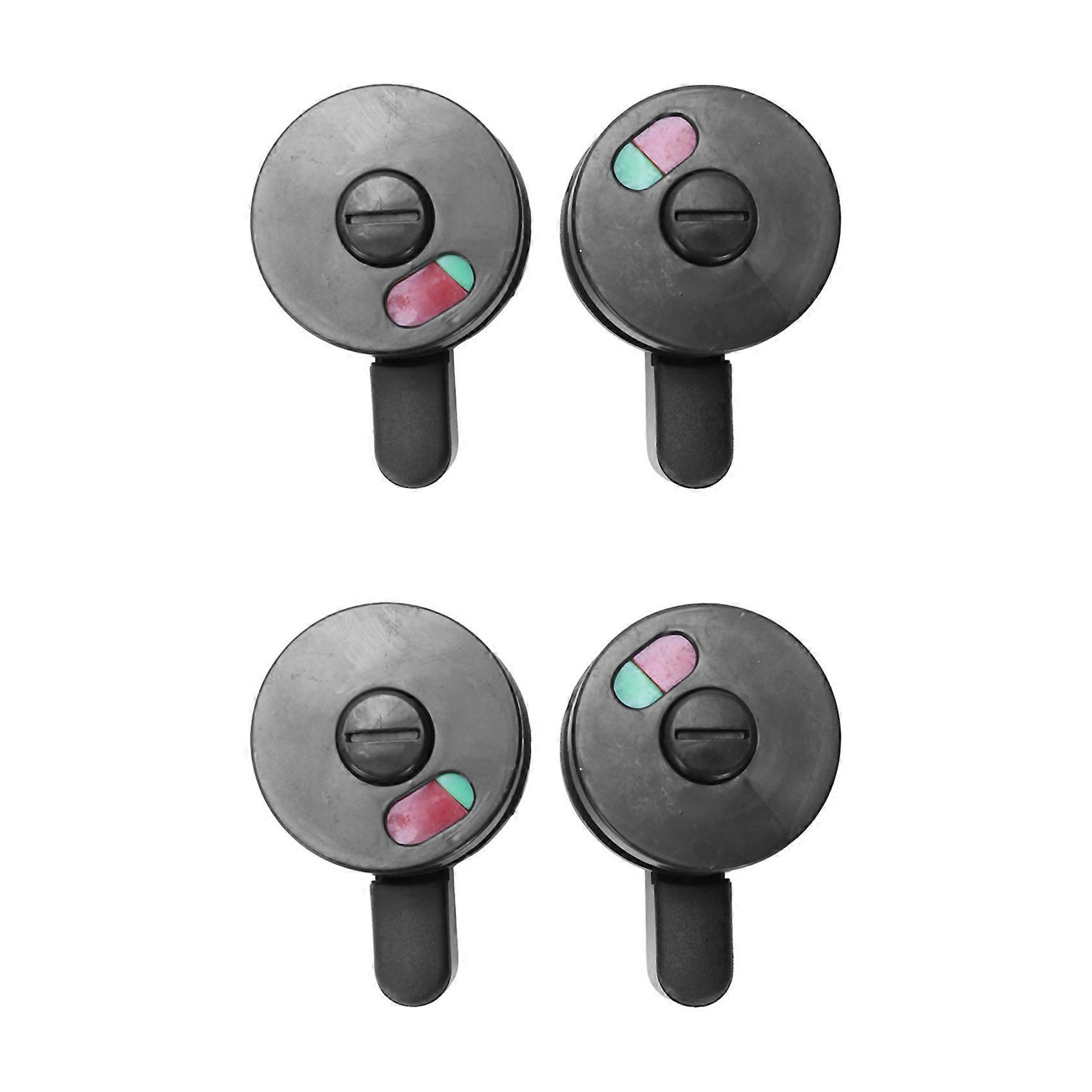 4Pcs Public Toilet Door Locking Rotating Red Green Indicator Knob Lock