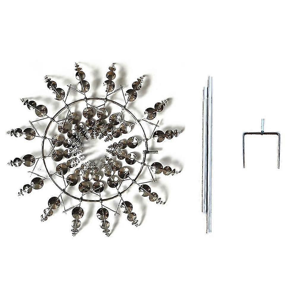 Metal Windmill Decoration, Garden Wind Spinner, 3d Wind Powered Scu...