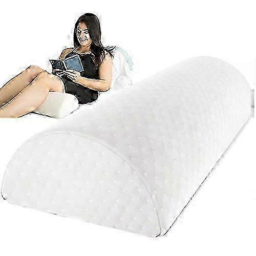 Back Memory Foam Pillow - Half Moon Bolster Knee Pillow For Side, B...