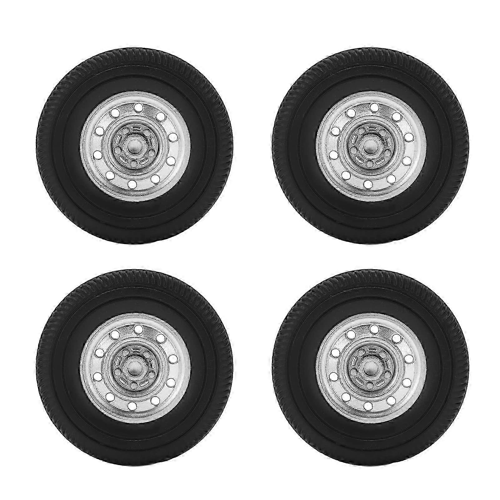 Upgrade R/C Car Rubber Tyres for WPL D12mini with Plastic Hubs Wheel Ref: 9021