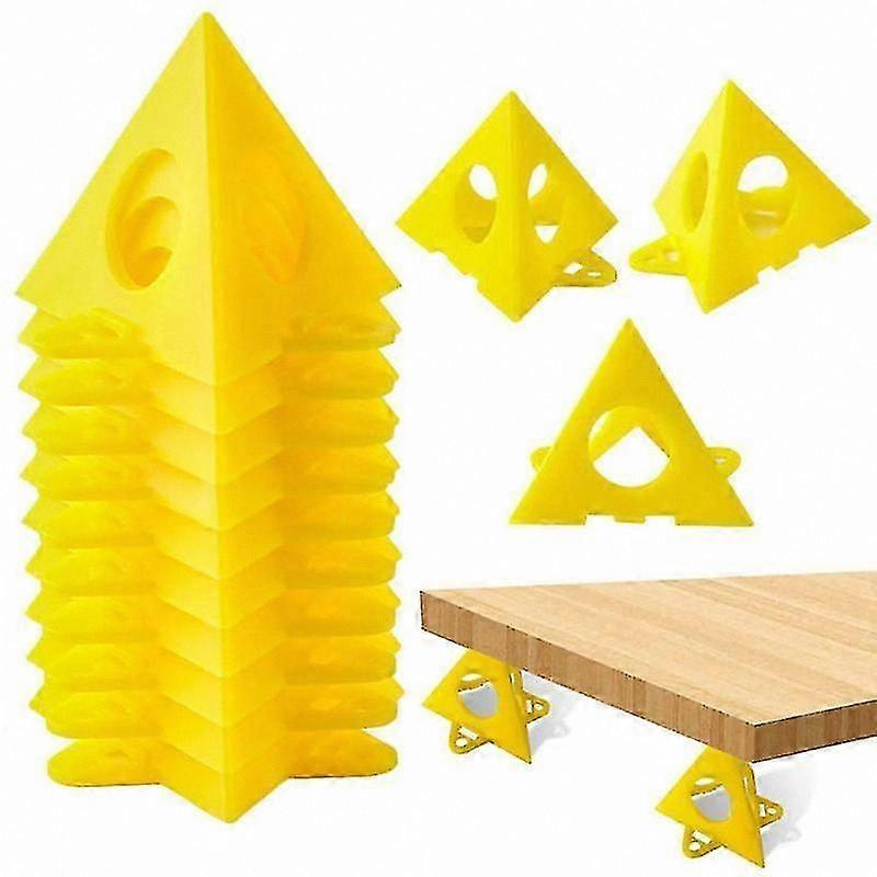 10-Pack Wooden Pyramid Spray Stands with Triangular Bases for Painting and DIY Crafting Support