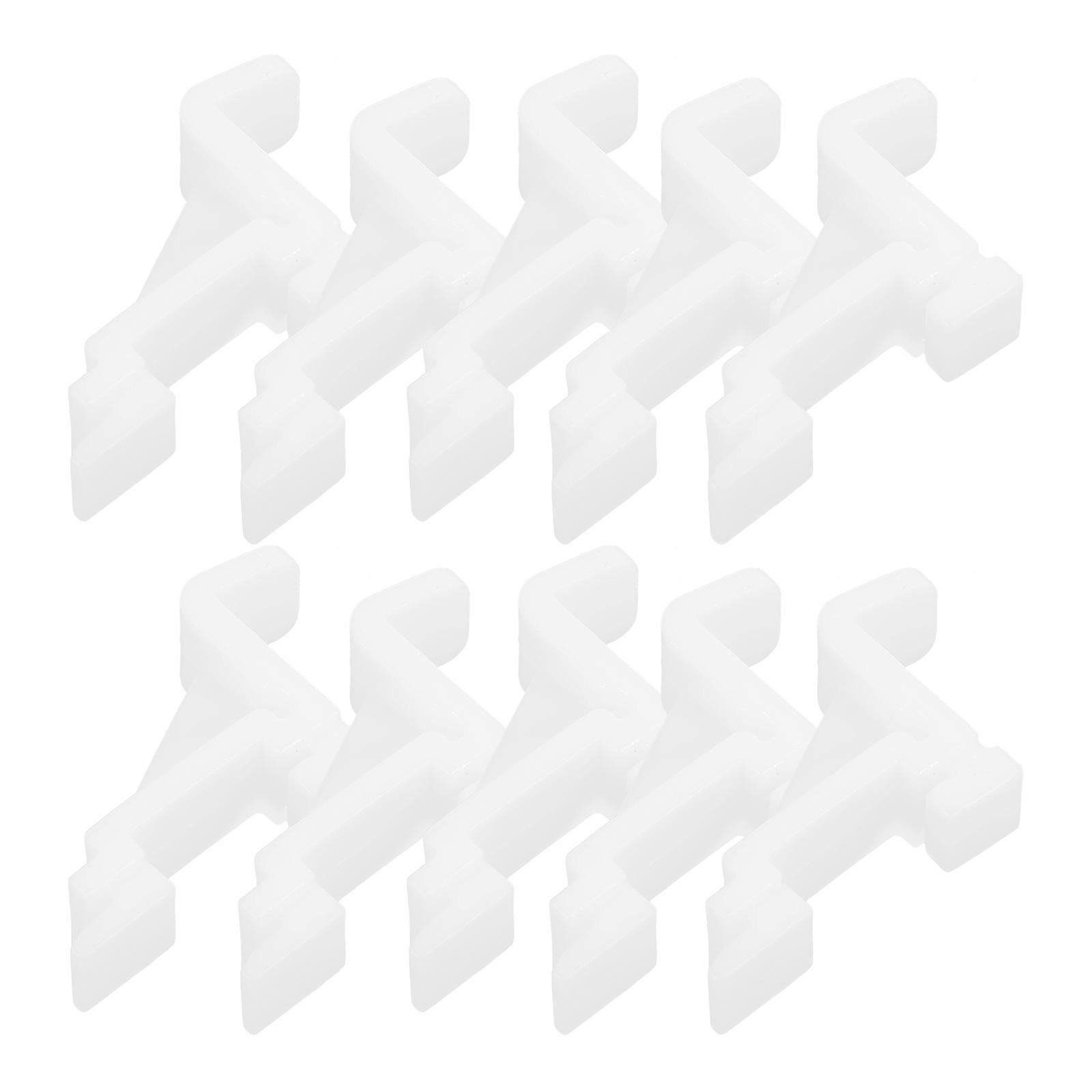 10Pcs Freezer Clamp Cooler Shelf Clip Freezer Shelf Fixing Bracket Cooler Shelf Clip Set