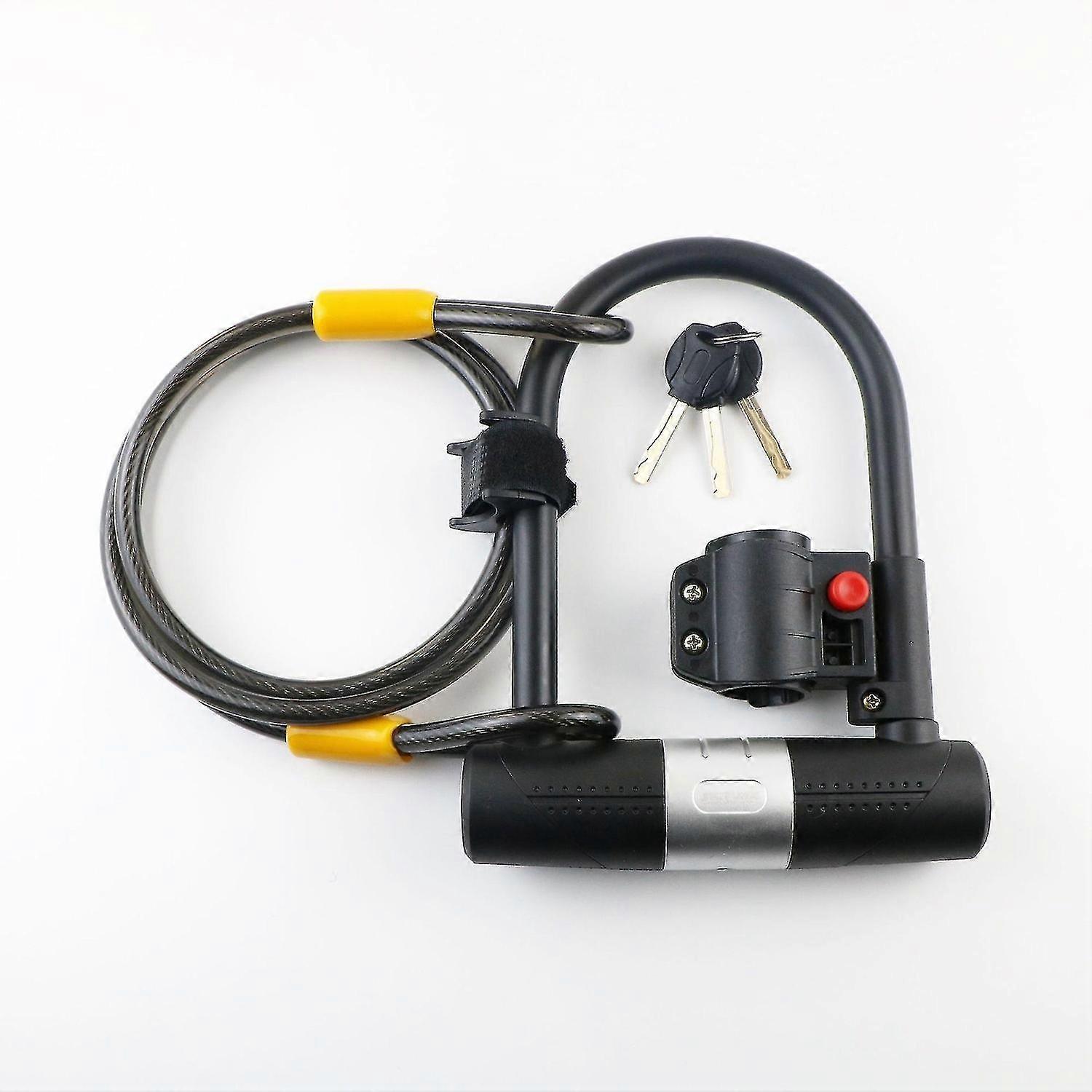 U-shaped Bike Lock - Bike Lock With Mounting Bracket For Road Bikes