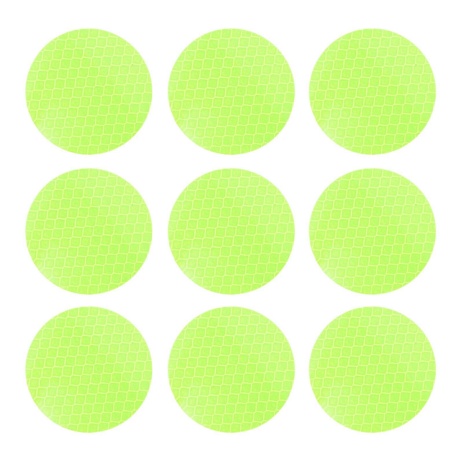Car Night Reflective Sticker Auto Safety Warning Round Decals 30Pcs