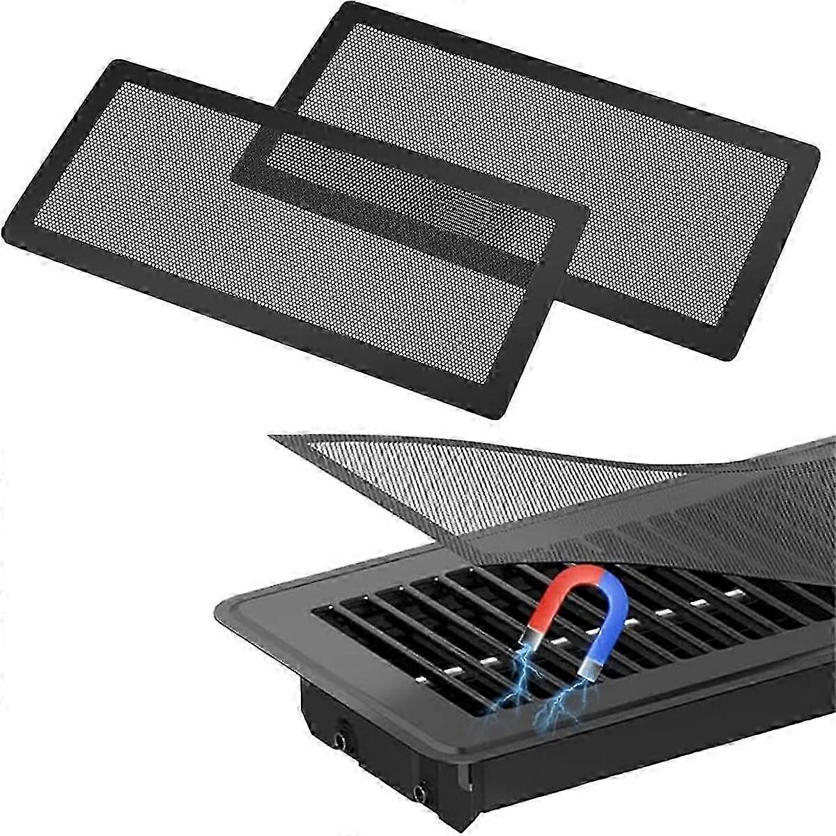 Magnetic Floor Vent Covers with Mesh Filters - Catch Debris in Homes & Offices