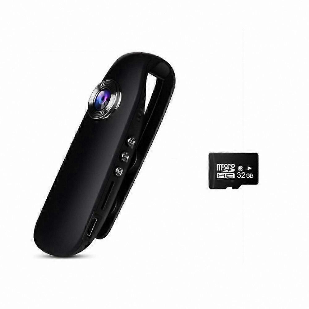 Compact Mini Camera with 32GB Card, Full HD Video Capture for Security and Portable Use