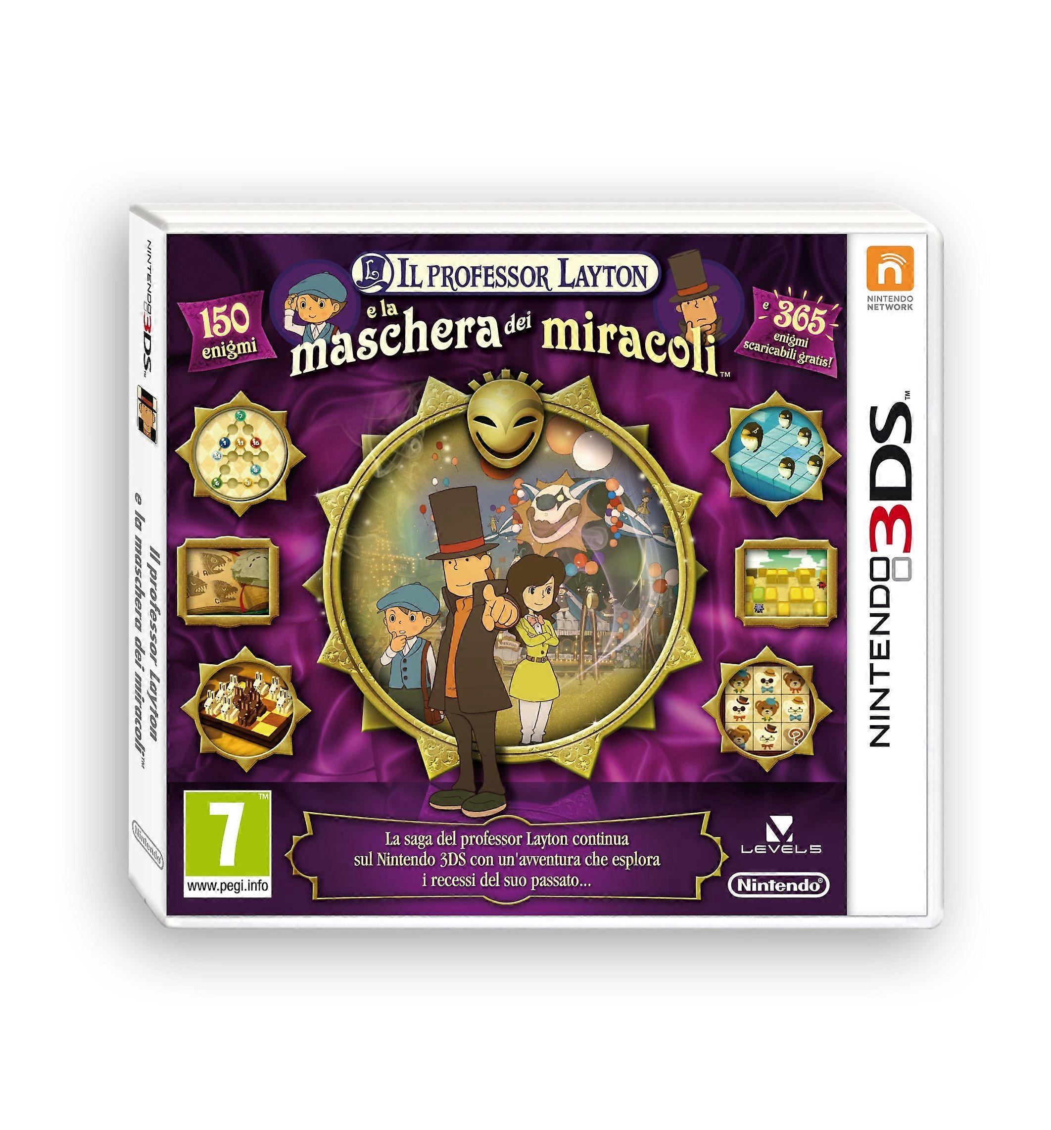 Il Professor Layton E La Maschera...(3ds) - PAL - New & Sealed