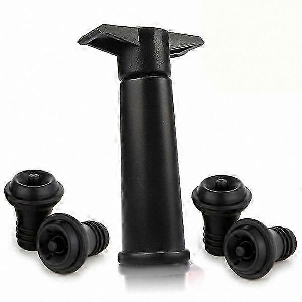 Wine Preservation Pump with Stoppers - Keeps Wine Fresh and Tasting Great