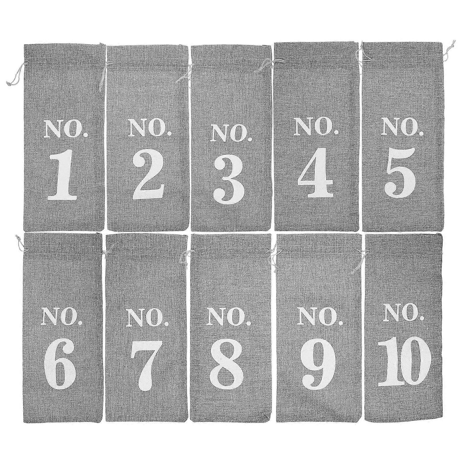 Imitation Linen Drawstring Wine Bags for Wine Bottles 30Pcs Reusable Wrapping