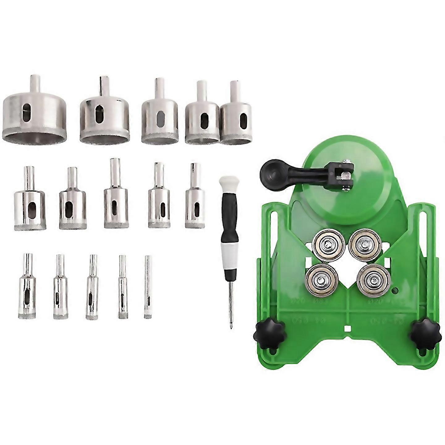 For Diamond Hole Saw Kit 17pcs Drill Bits Sets From 483mm Hollow Drill