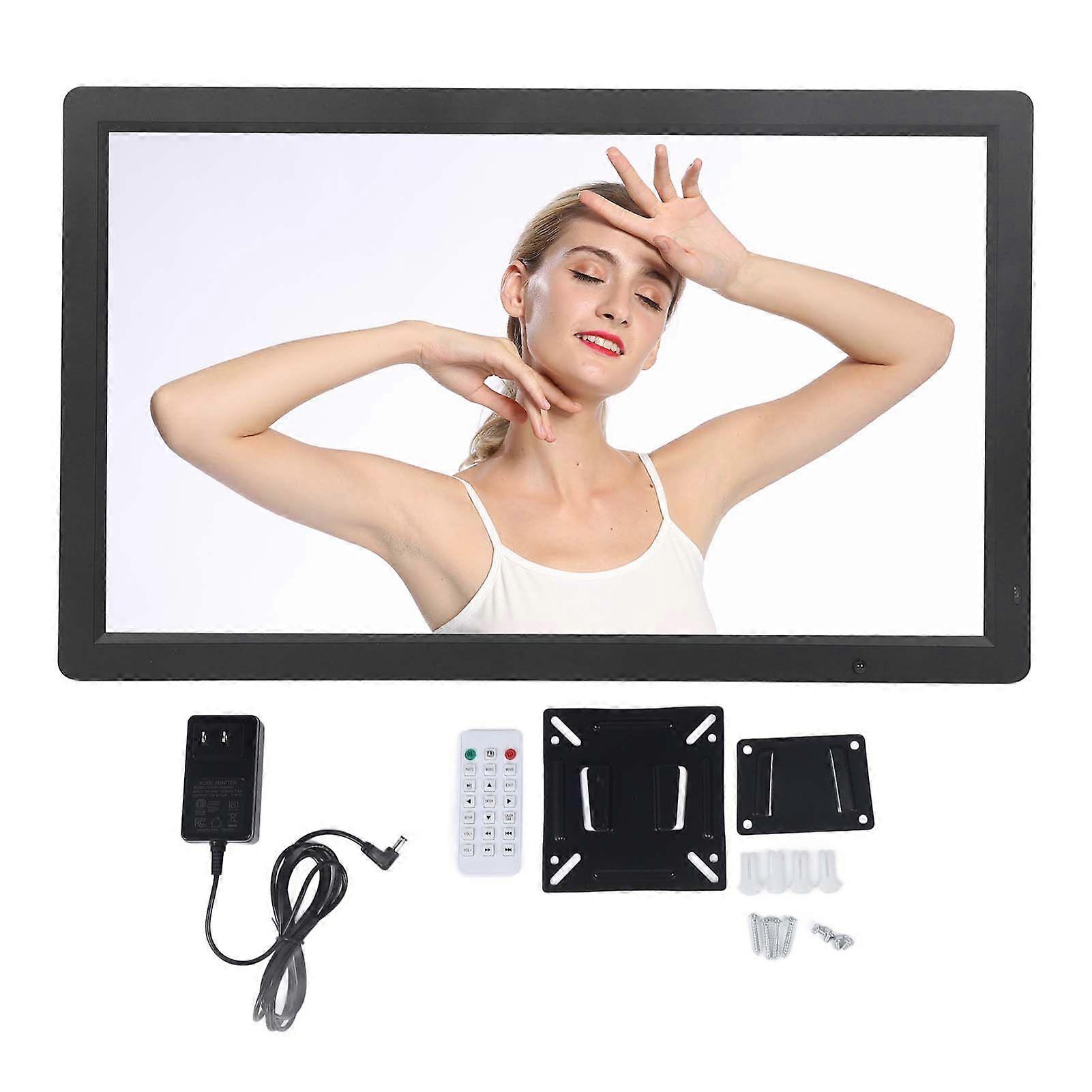 32 Inch Digital Picture Frame 1920x1080P HD IPS Screen Electronic Photo Frame Motion Sensor Support Up To 32GB Wall Mountable 100240V US Plug