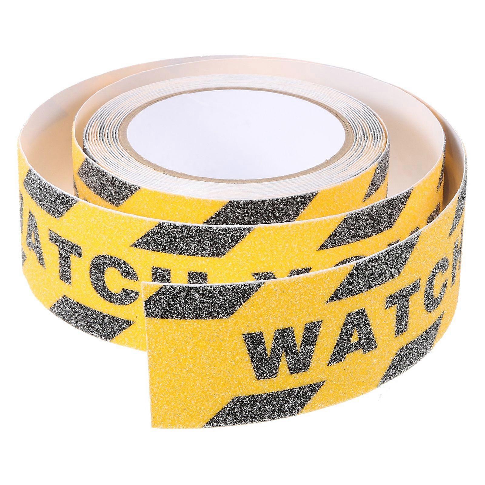 1 Roll Watch Your Step Decals Warning Stickers Adhesive Tapes Watch Your Step Stickers Warning Tapes