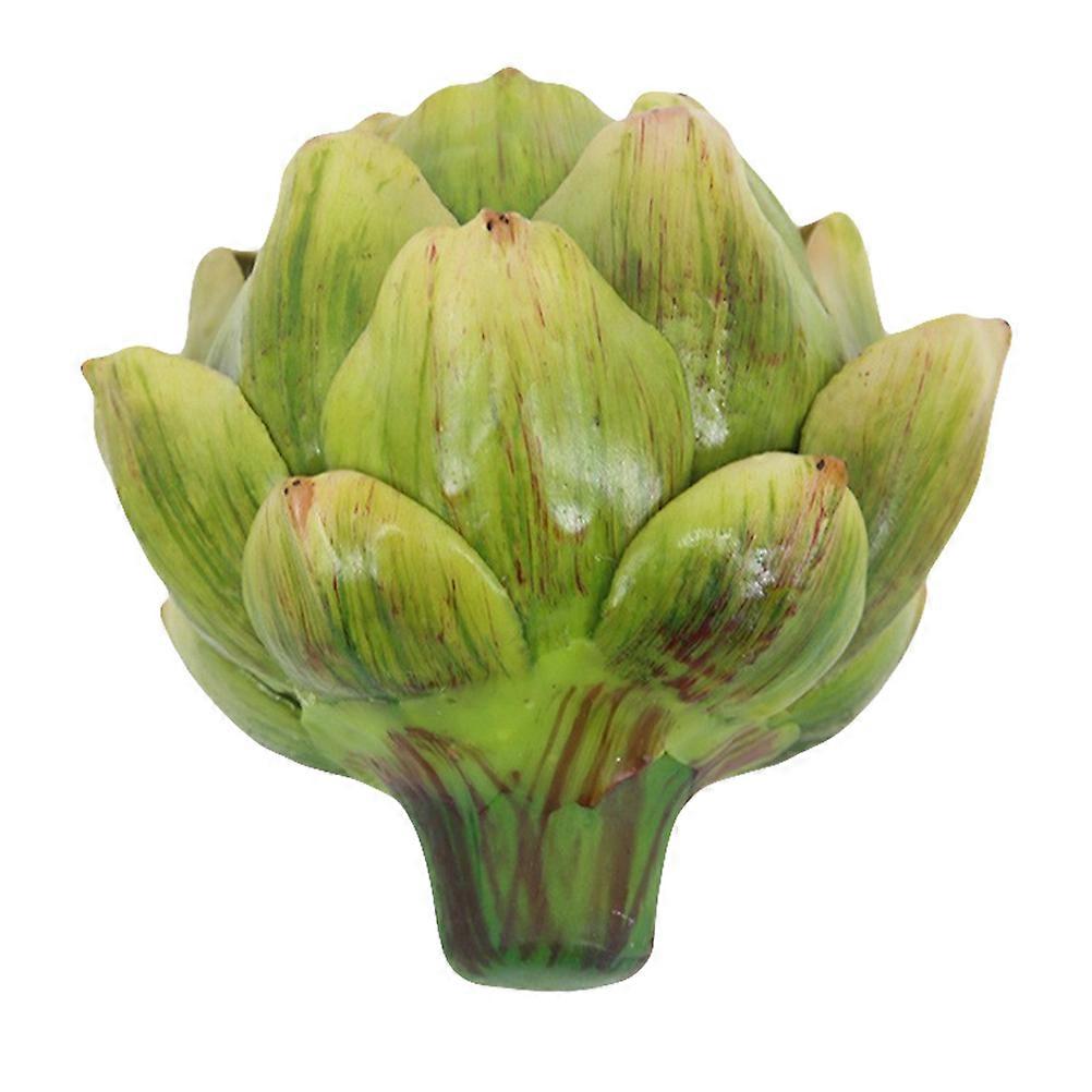 Artificial Artichoke Tabletop Ornament for Party Supply 1Pcs Green Plastic