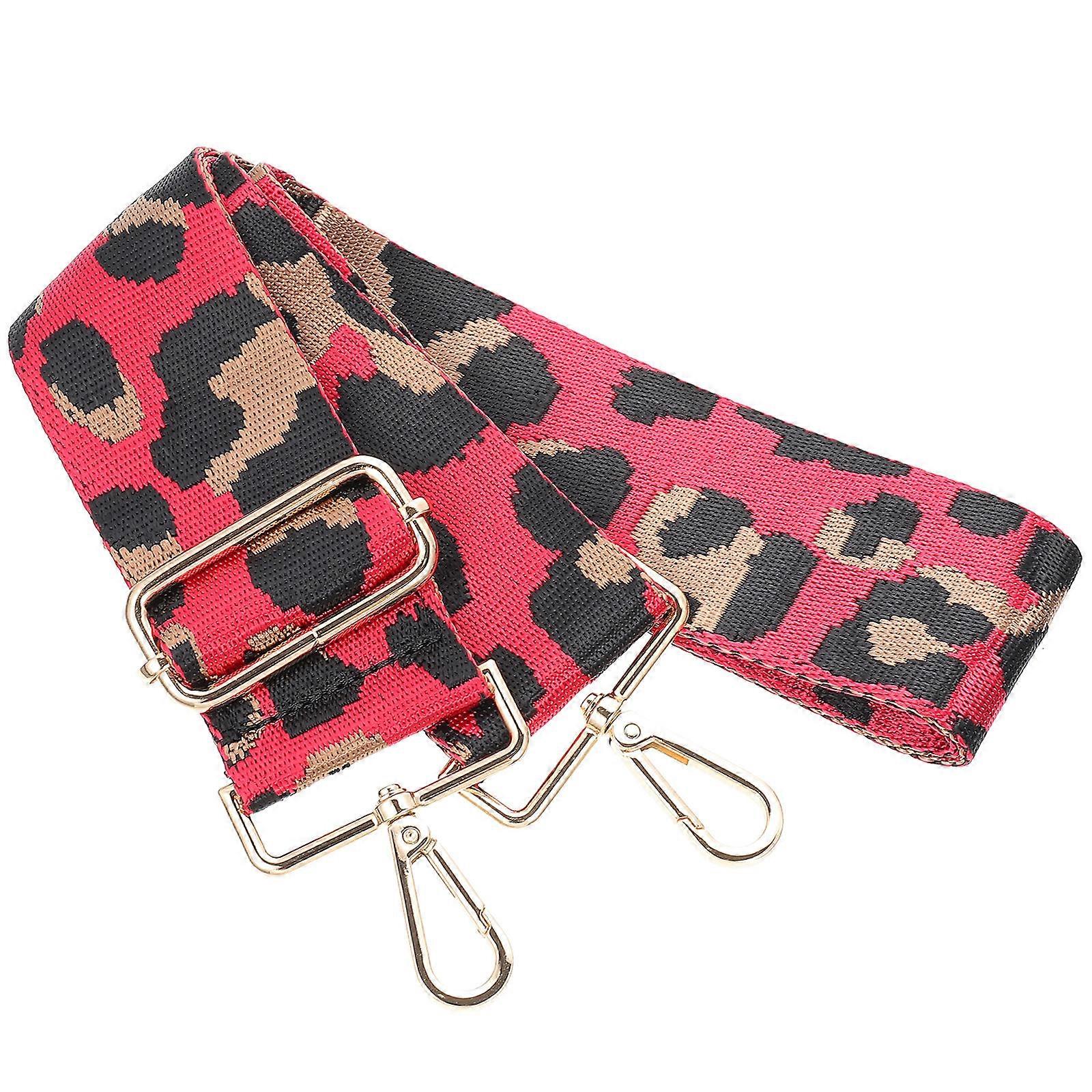 Leopard Prints Bag Strap for Crossbody Use with Adjustable Length