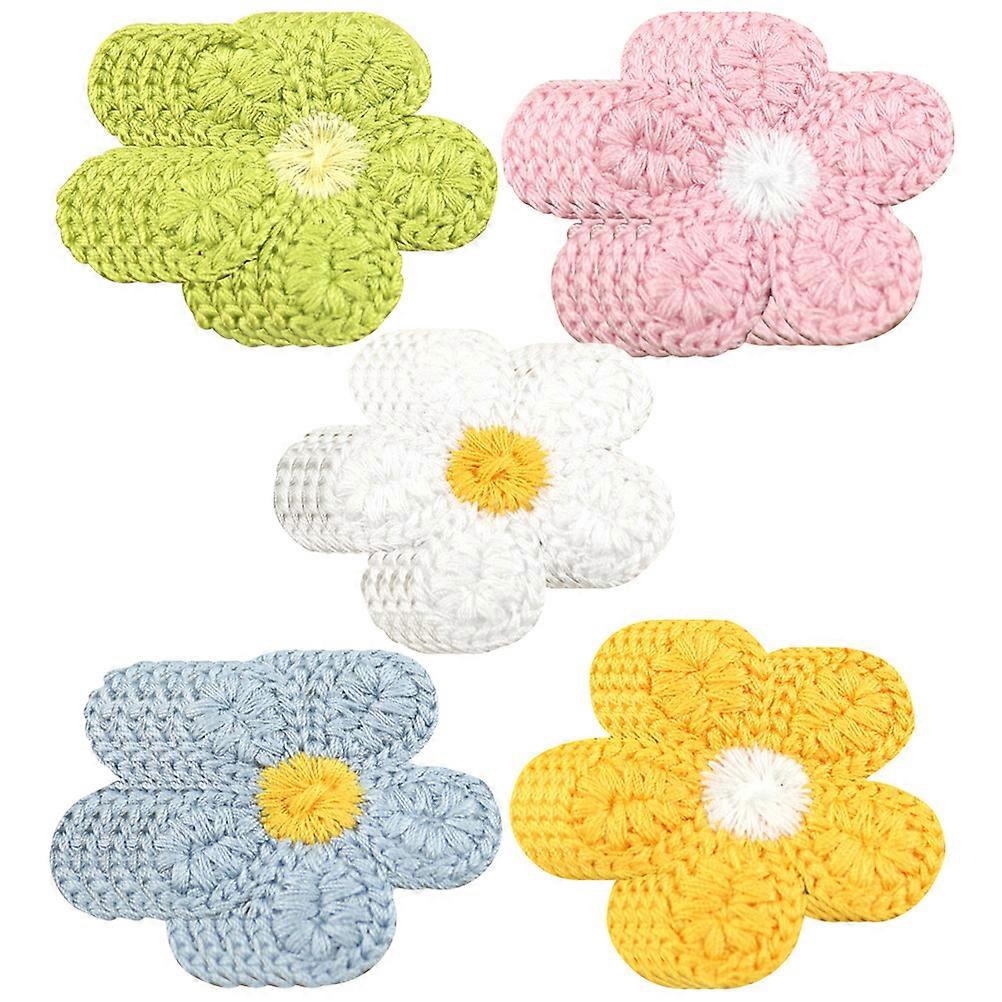 Clothing Patch Wear-Resistant Hat Patches for Clothes Assorted Color Polyester Decorative 20Pcs