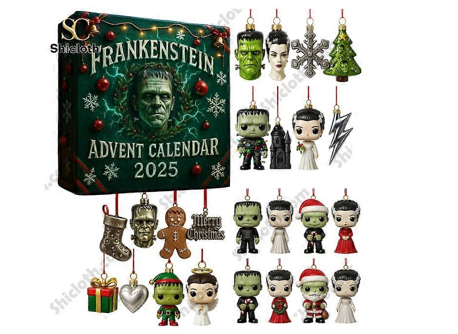 Frankenstein's advent countdown 24 days blind box Christmas tree decoration acrylic pendant
