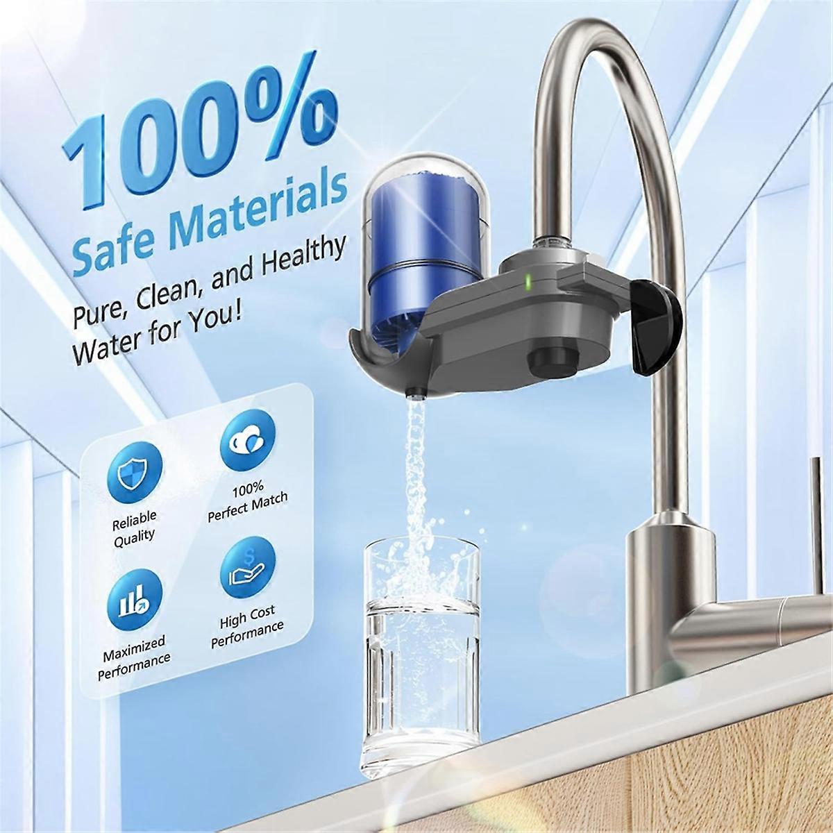 6 Pack RF9999 Faucet Mount Replacement Filter for ALL PUR/PUR PLUS Faucet Filtration Systems,Natural Mineral Filtration