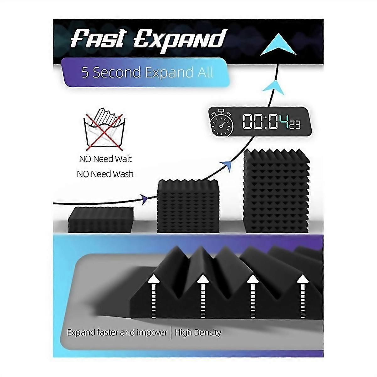For 12pack Sound Proof Foam Panels With Self Adhesive Black Gray